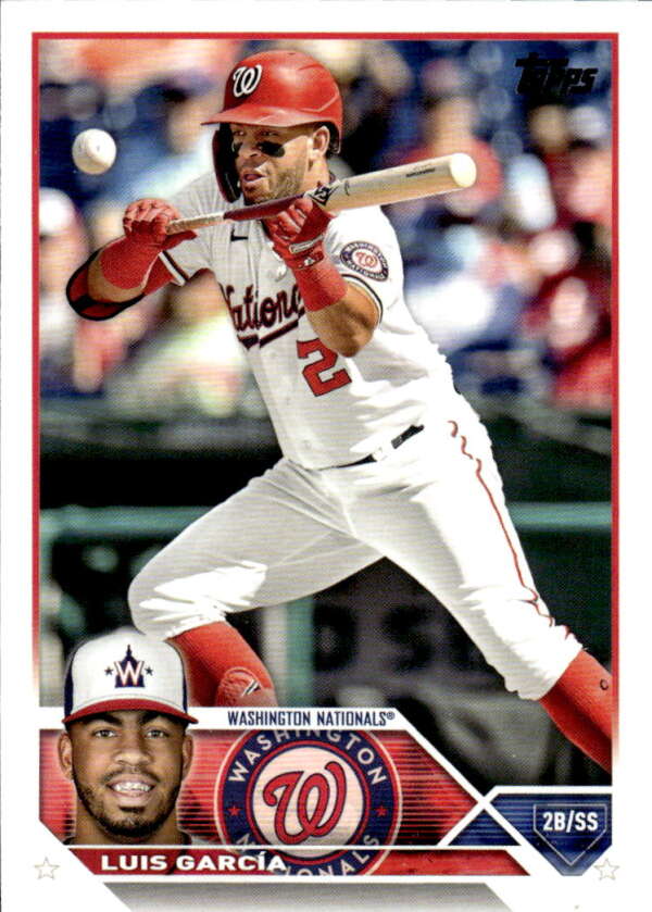 2023 Topps Baseball #193 Luis Garcia Washington Nationals Image 1