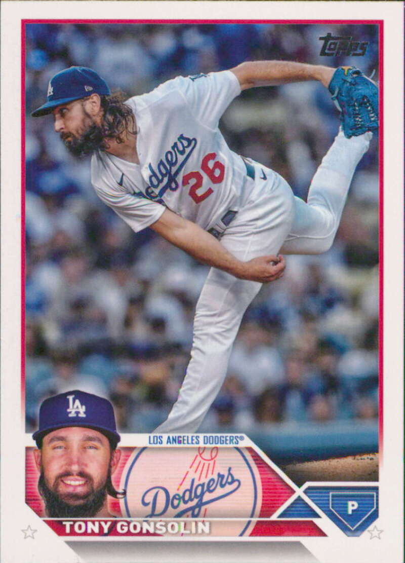 2023 Topps Baseball #202 Tony Gonsolin Los Angeles Dodgers Image 1
