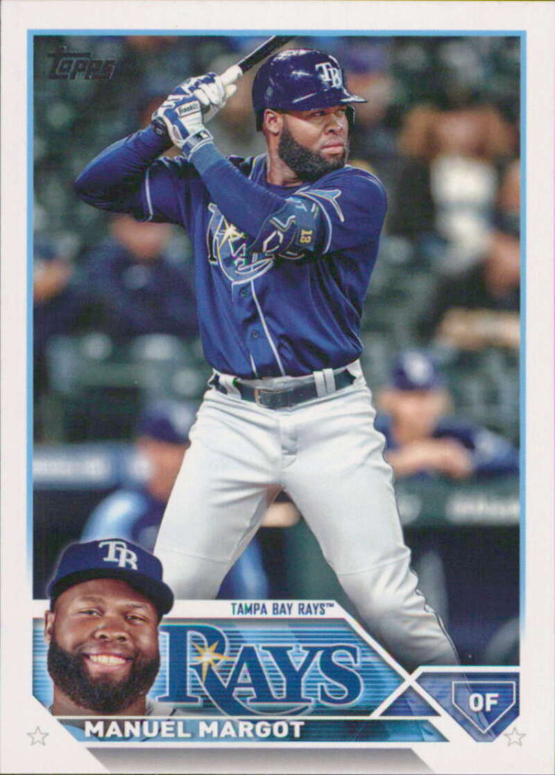 2023 Topps Baseball #204 Manuel Margot Tampa Bay Rays Image 1