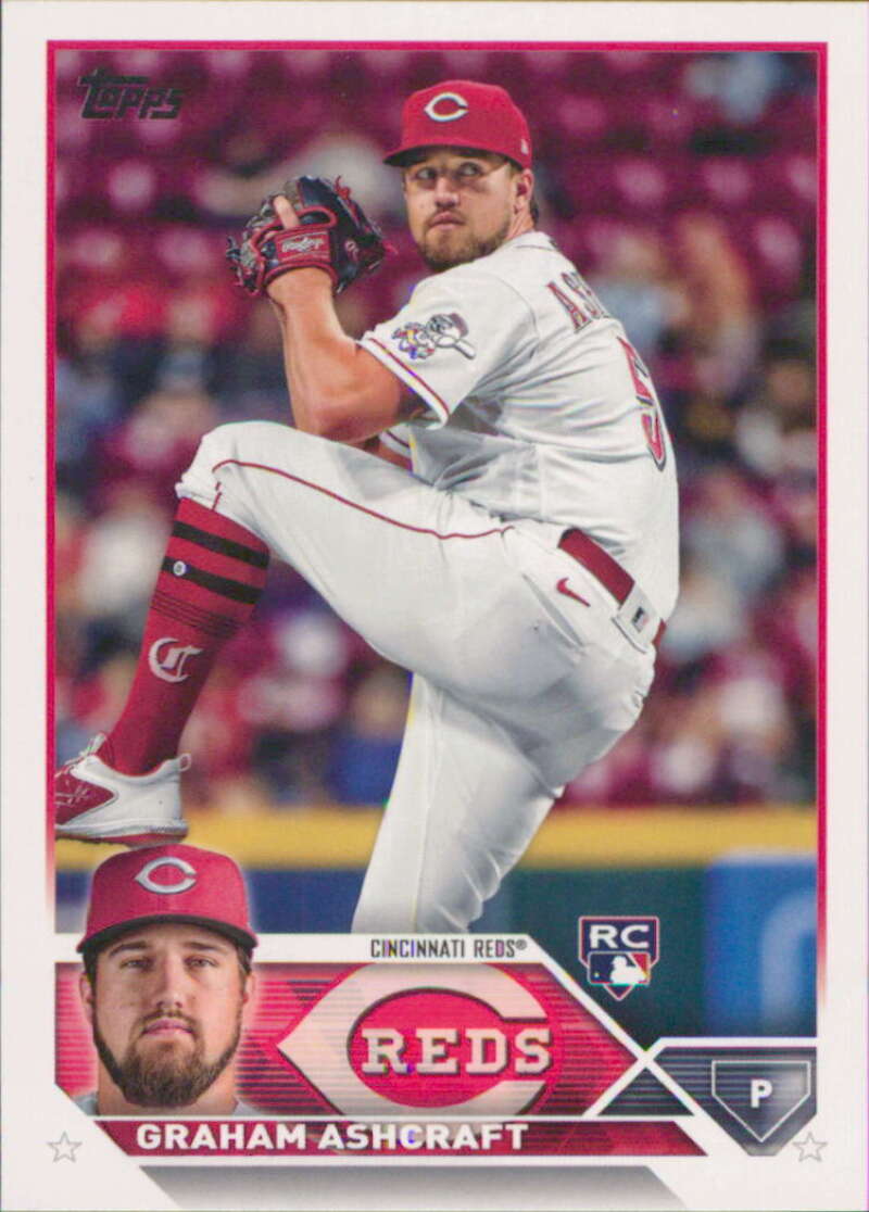 2023 Topps Baseball #214 Graham Ashcraft RC Rookie Cincinnati Reds Image 1