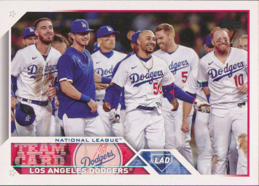 2023 Topps Baseball  #219 Los Angeles Dodgers  Team Card  Image 1