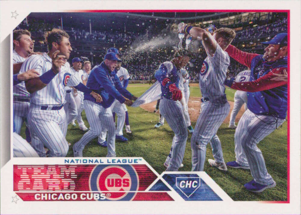 2023 Topps Baseball #220 Chicago Cubs Team Card Image 1