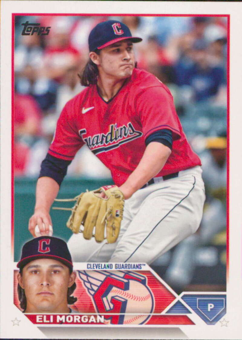 2023 Topps Baseball #223 Eli Morgan Cleveland Guardians Image 1