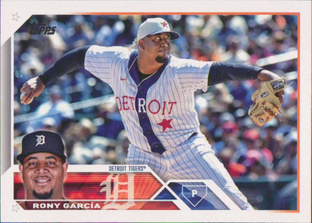 2023 Topps Baseball #231 Rony Garcia Detroit Tigers Image 1