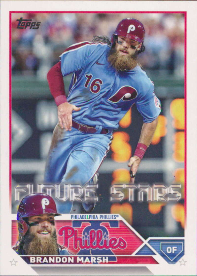 2023 Topps Baseball #237 Brandon Marsh Philadelphia Phillies Image 1