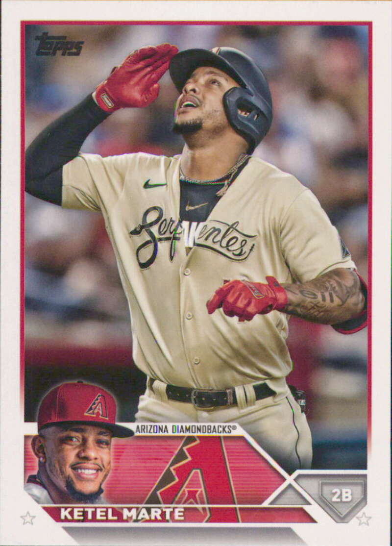 2023 Topps Baseball #239 Ketel Marte Arizona Diamondbacks Image 1
