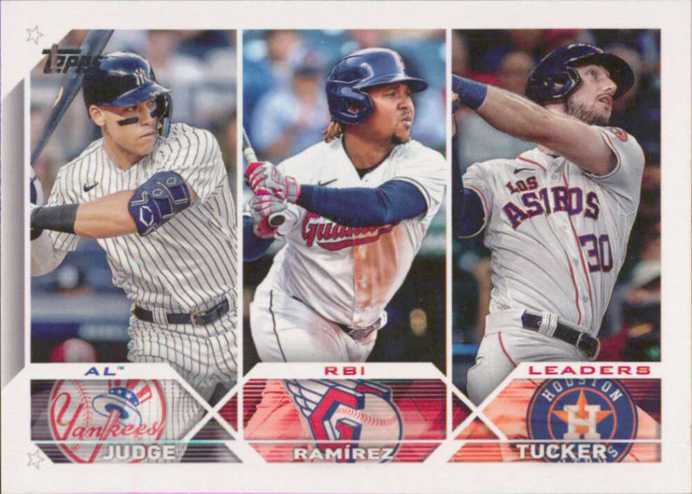 2023 Topps Baseball #241 Kyle Tucker/Jose Ramirez/Aaron Judge Image 1