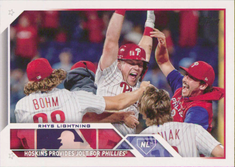 2023 Topps Baseball #248 Rhys Hoskins Philadelphia Phillies Image 1