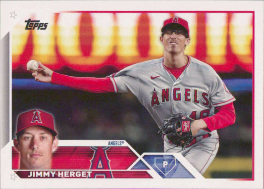 2023 Topps Baseball  #254 Jimmy Herget  Los Angeles Angels  Image 1