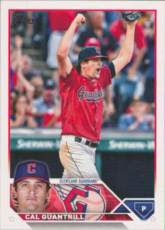 2023 Topps Baseball  #255 Cal Quantrill  Cleveland Guardians  Image 1