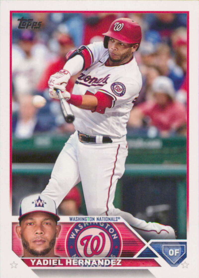 2023 Topps Baseball #257 Yadiel Hernandez Washington Nationals Image 1