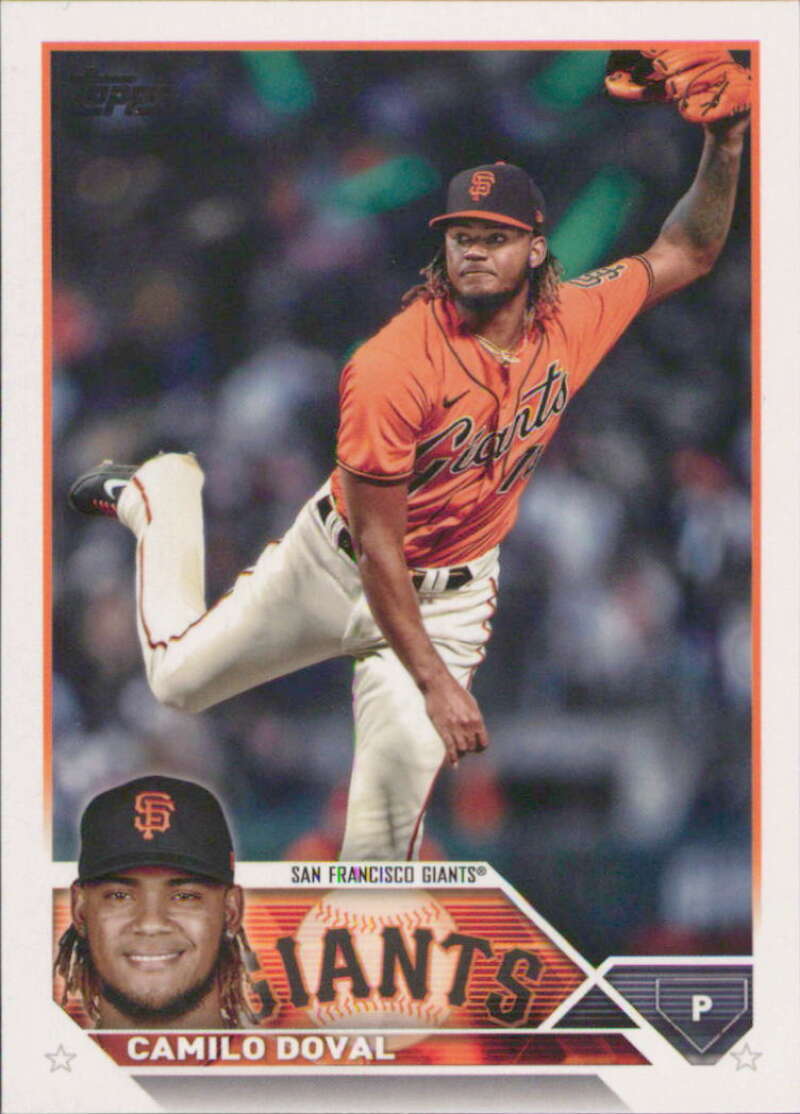 2023 Topps Baseball #262 Camilo Doval San Francisco Giants Image 1