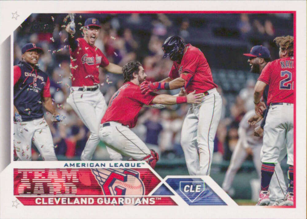 2023 Topps Baseball #271 Cleveland Guardians Team Card Image 1