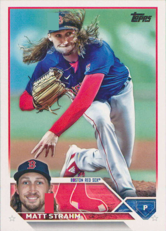 2023 Topps Baseball  #283 Matt Strahm  Boston Red Sox  Image 1
