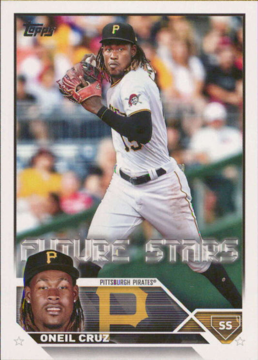 2023 Topps Baseball  #285 Oneil Cruz  Pittsburgh Pirates  Image 1
