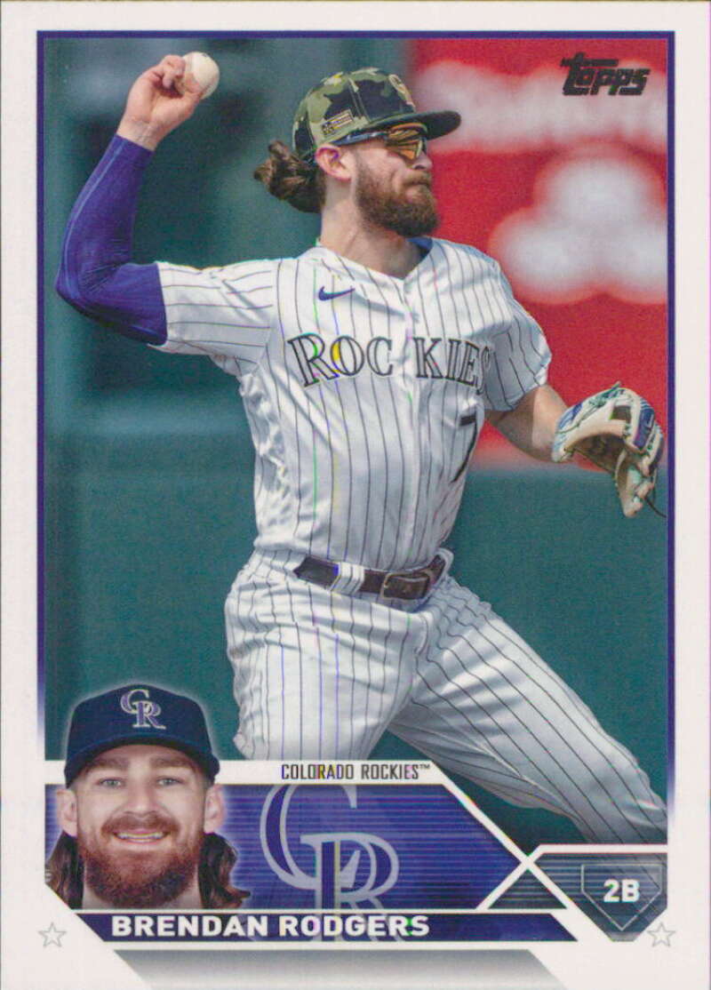 2023 Topps Baseball #287 Brendan Rodgers Colorado Rockies Image 1