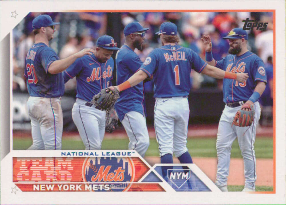 2023 Topps Baseball #291 New York Mets Team Card Image 1