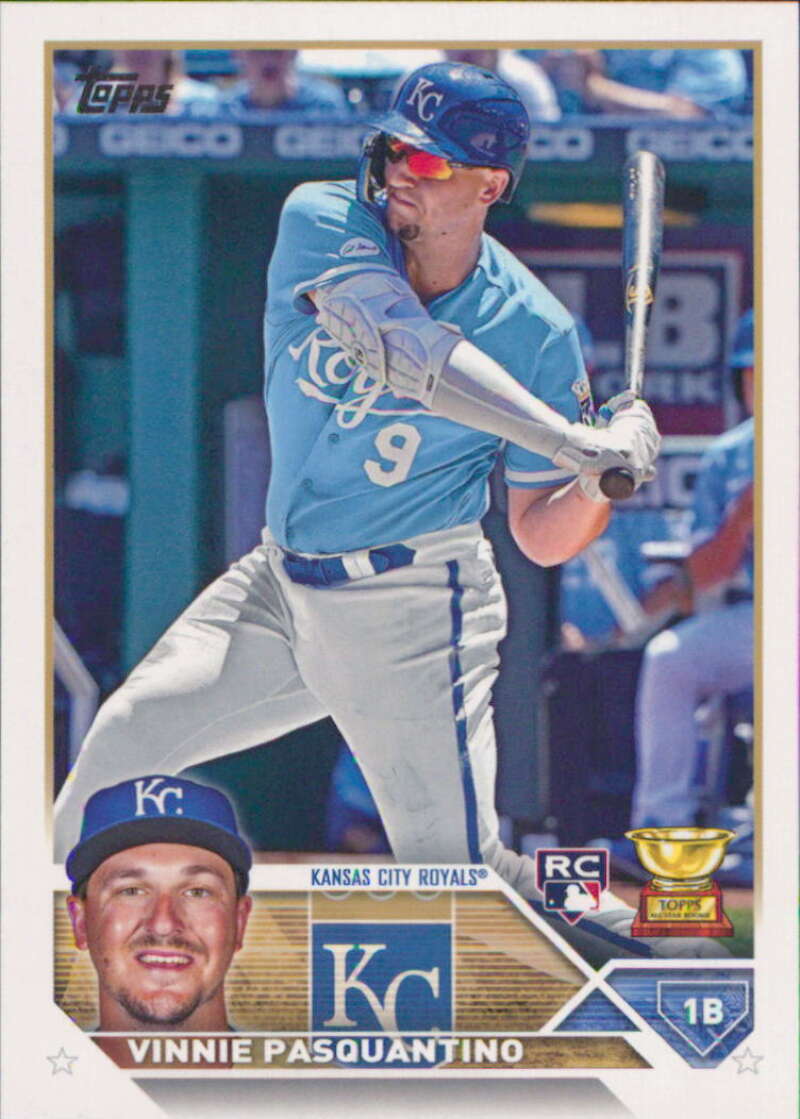 2023 Topps Baseball #302 Vinnie Pasquantino RC Rookie Kansas City Royals Image 1