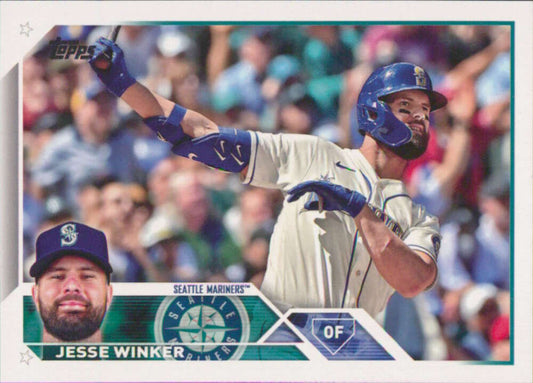 2023 Topps Baseball  #306 Jesse Winker  Seattle Mariners  Image 1