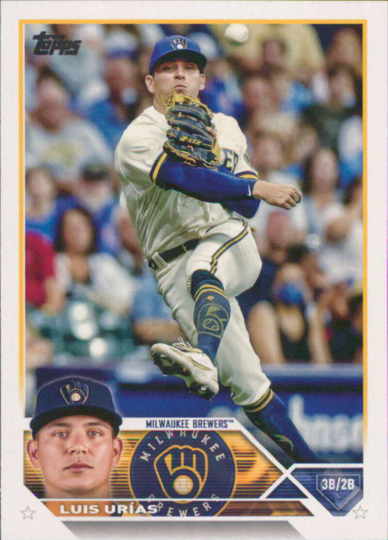 2023 Topps Baseball #322 Luis Urias Milwaukee Brewers Image 1