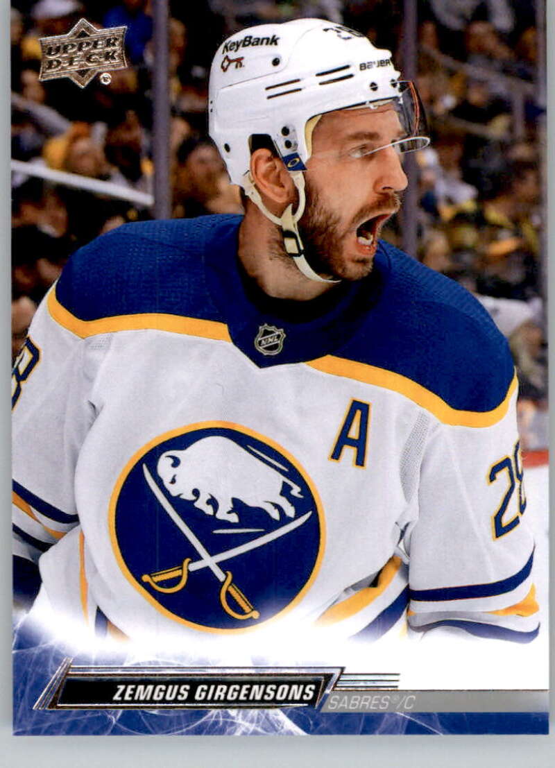2022-23 Upper Deck Hockey #274 Zemgus Girgensons Buffalo Sabres Image 1