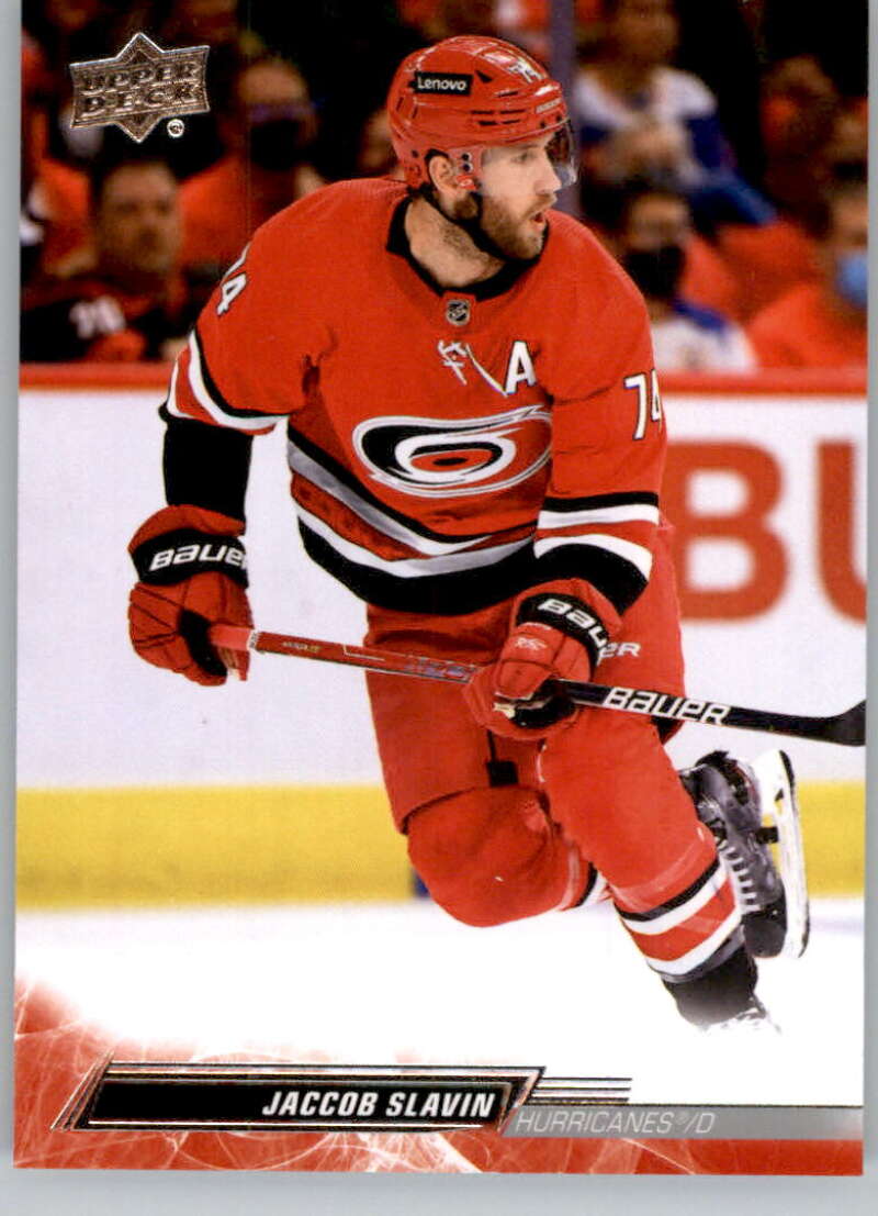 2022-23 Upper Deck Hockey #286 Jaccob Slavin Carolina Hurricanes Image 1