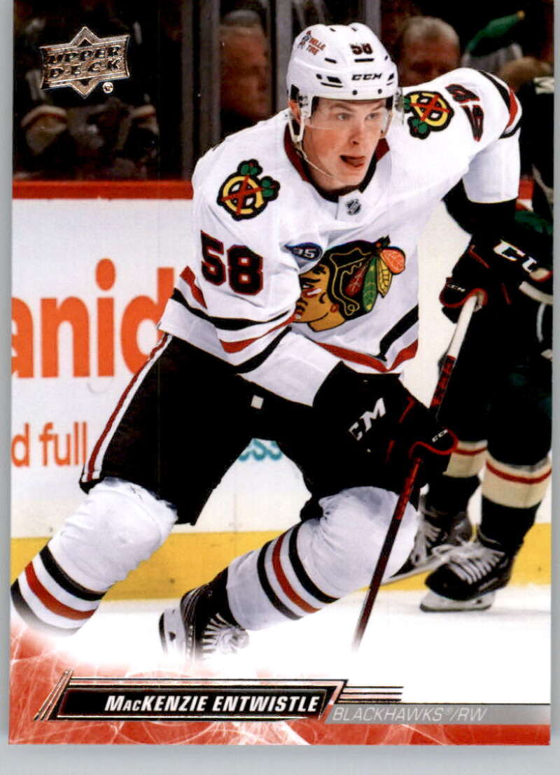 2022-23 Upper Deck Hockey #295 MacKenzie Entwistle Chicago Blackhawks Image 1