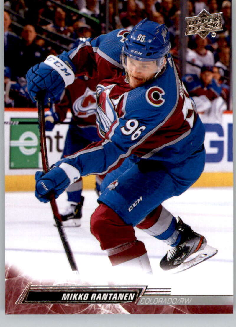 2022-23 Upper Deck Hockey #296 Mikko Rantanen Colorado Avalanche Image 1