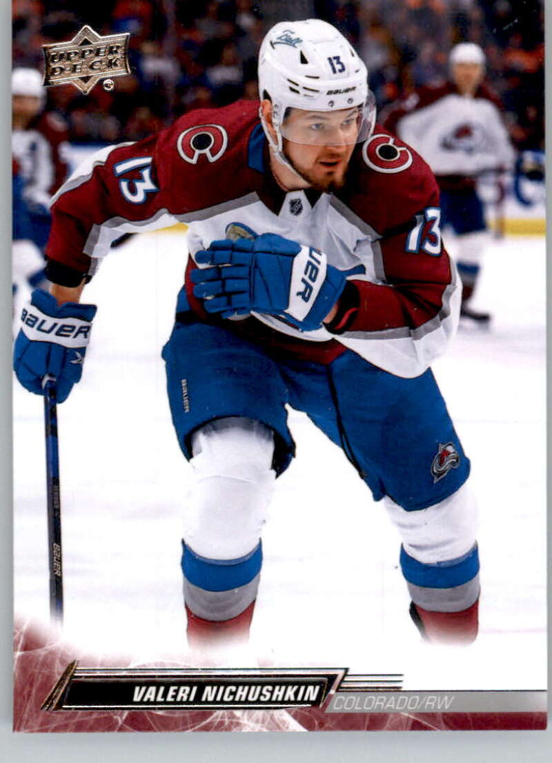 2022-23 Upper Deck Hockey #301 Valeri Nichushkin Colorado Avalanche Image 1