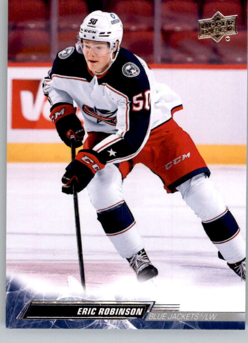 2022-23 Upper Deck Hockey #307 Eric Robinson Columbus Blue Jackets Image 1