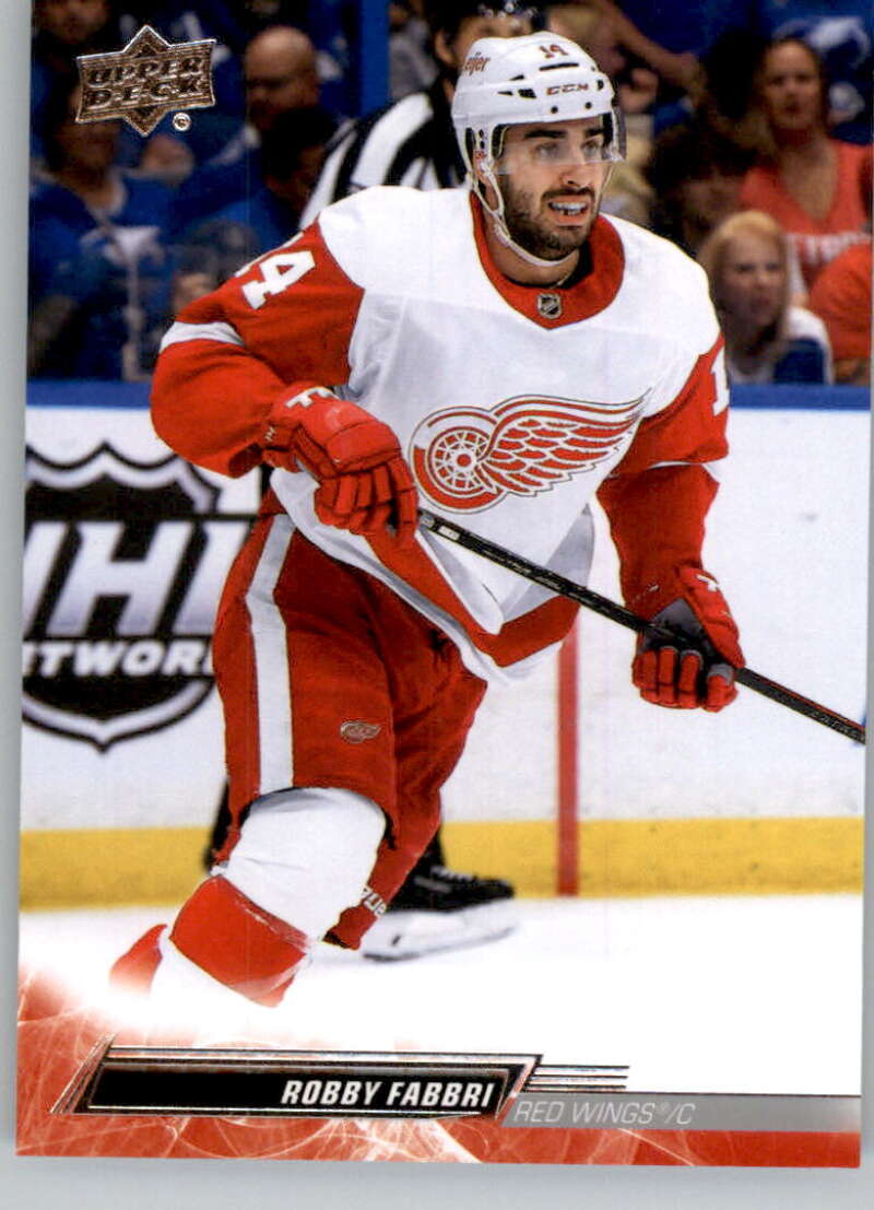 2022-23 Upper Deck Hockey #314 Robby Fabbri Detroit Red Wings Image 1