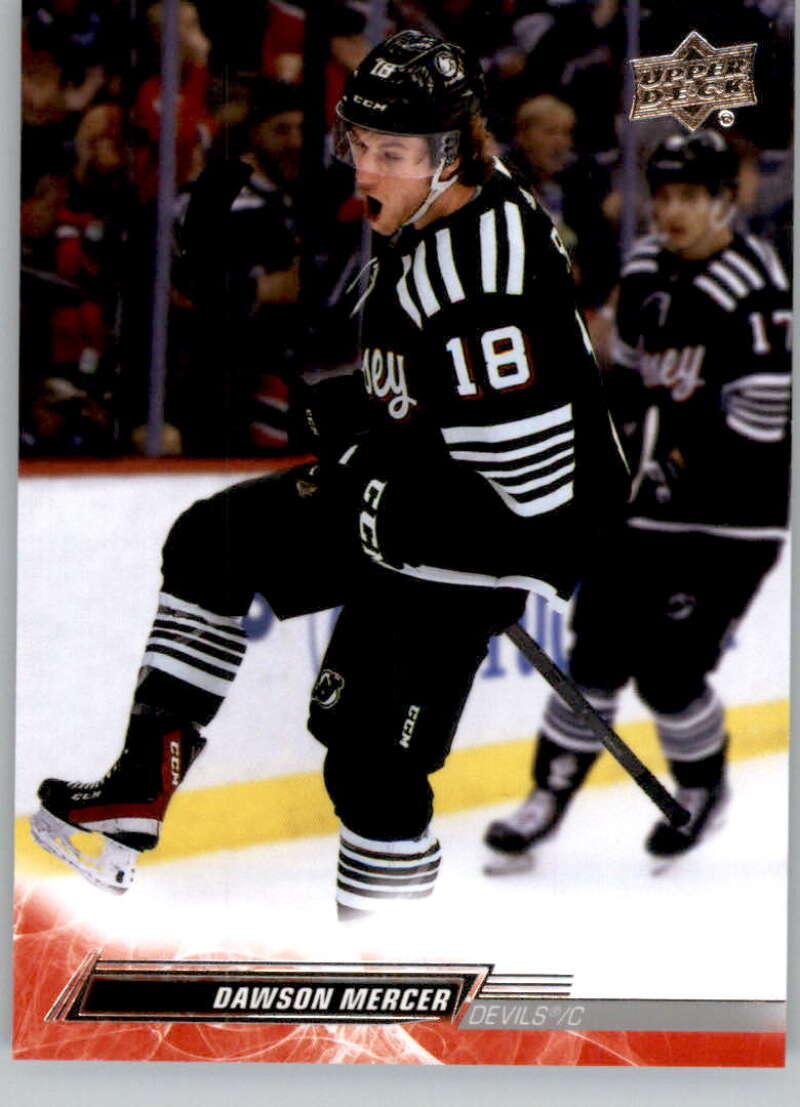 2022-23 Upper Deck Hockey #356 Dawson Mercer New Jersey Devils Image 1
