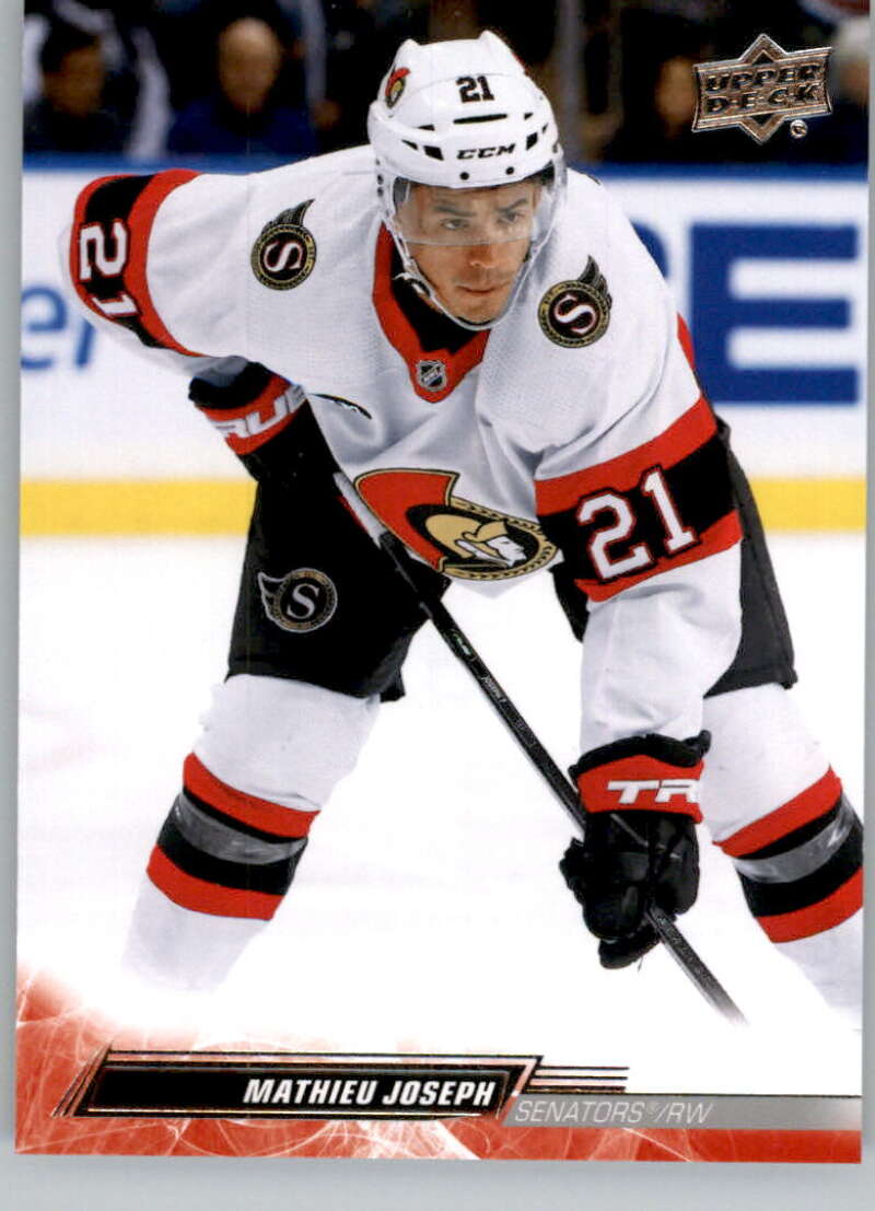 2022-23 Upper Deck Hockey #379 Mathieu Joseph Ottawa Senators Image 1