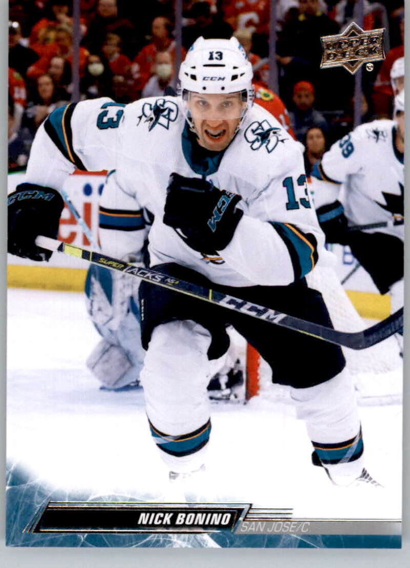2022-23 Upper Deck Hockey #395 Nick Bonino San Jose Sharks Image 1