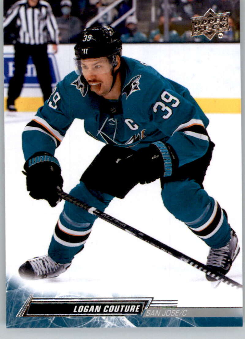 2022-23 Upper Deck Hockey #396 Logan Couture San Jose Sharks Image 1