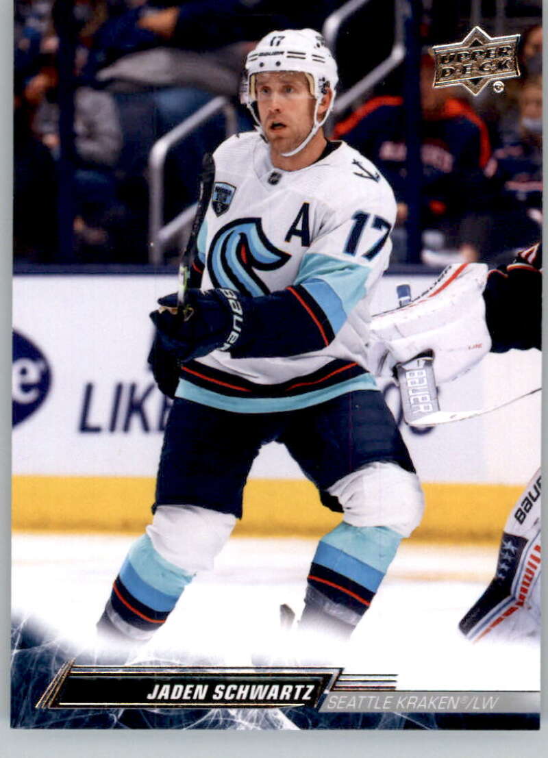 2022-23 Upper Deck Hockey #401 Jaden Schwartz Seattle Kraken Image 1