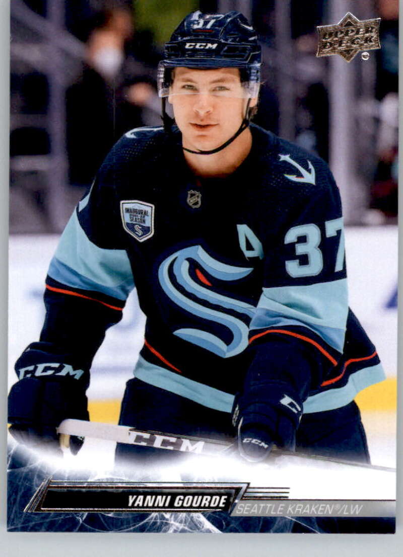 2022-23 Upper Deck Hockey #402 Yanni Gourde Seattle Kraken Image 1