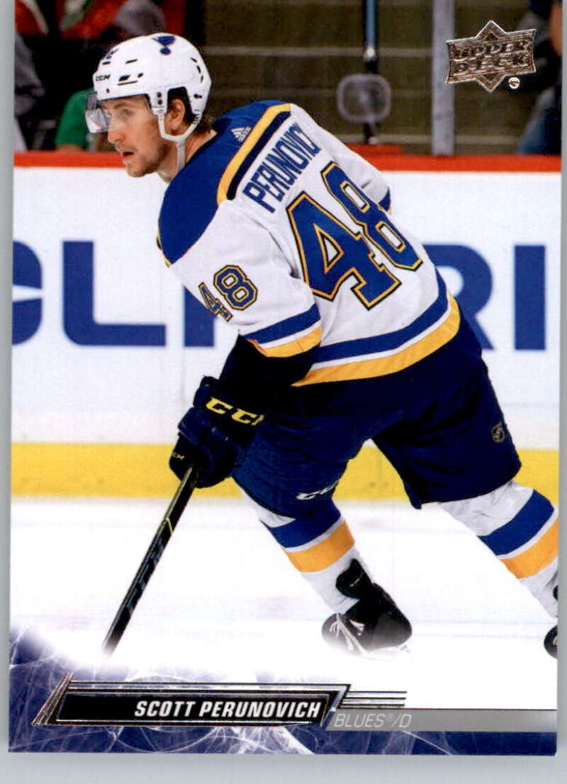 2022-23 Upper Deck Hockey #408 Scott Perunovich St. Louis Blues Image 1