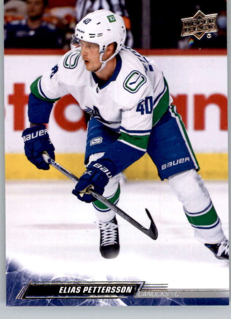 2022-23 Upper Deck Hockey #425 Elias Pettersson Vancouver Canucks Image 1
