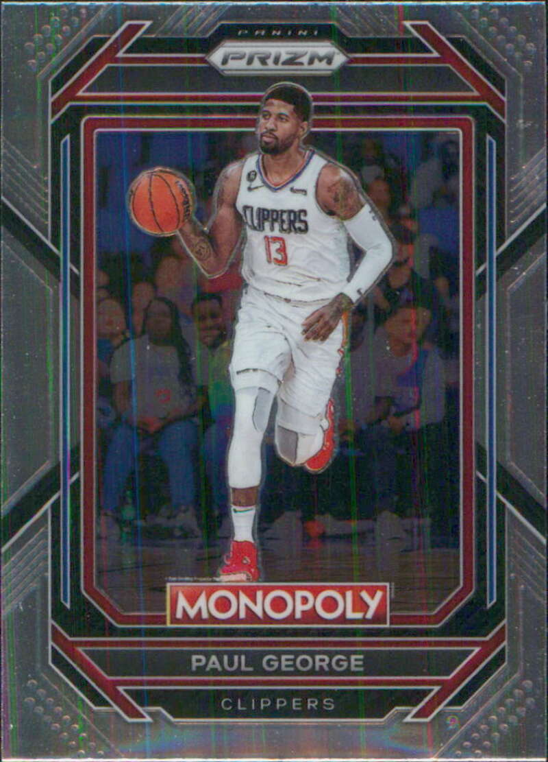 2022-23 Panini Monopoly Prizm #38 Paul George Los Angeles Clippers V96885 Image 1