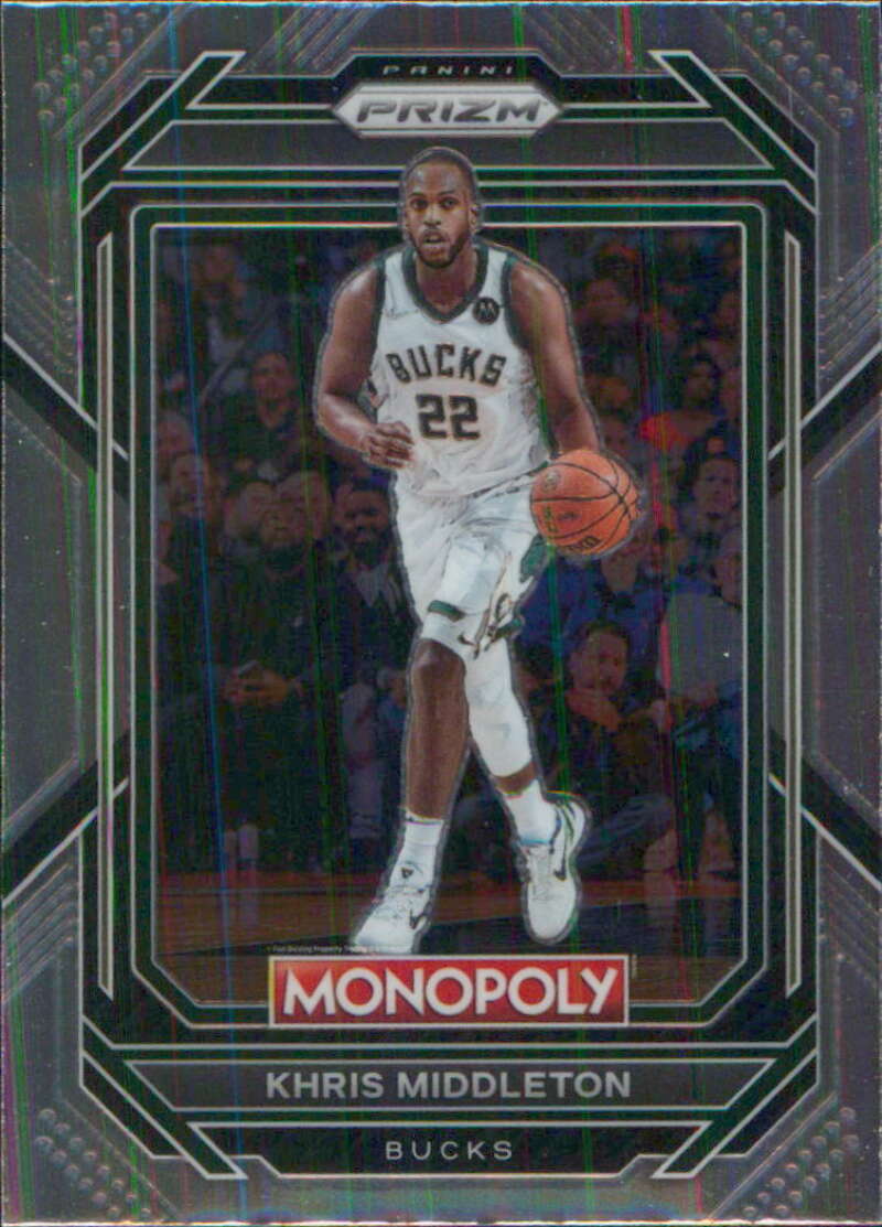 2022-23 Panini Monopoly Prizm #50 Khris Middleton Milwaukee Bucks V96935 Image 1