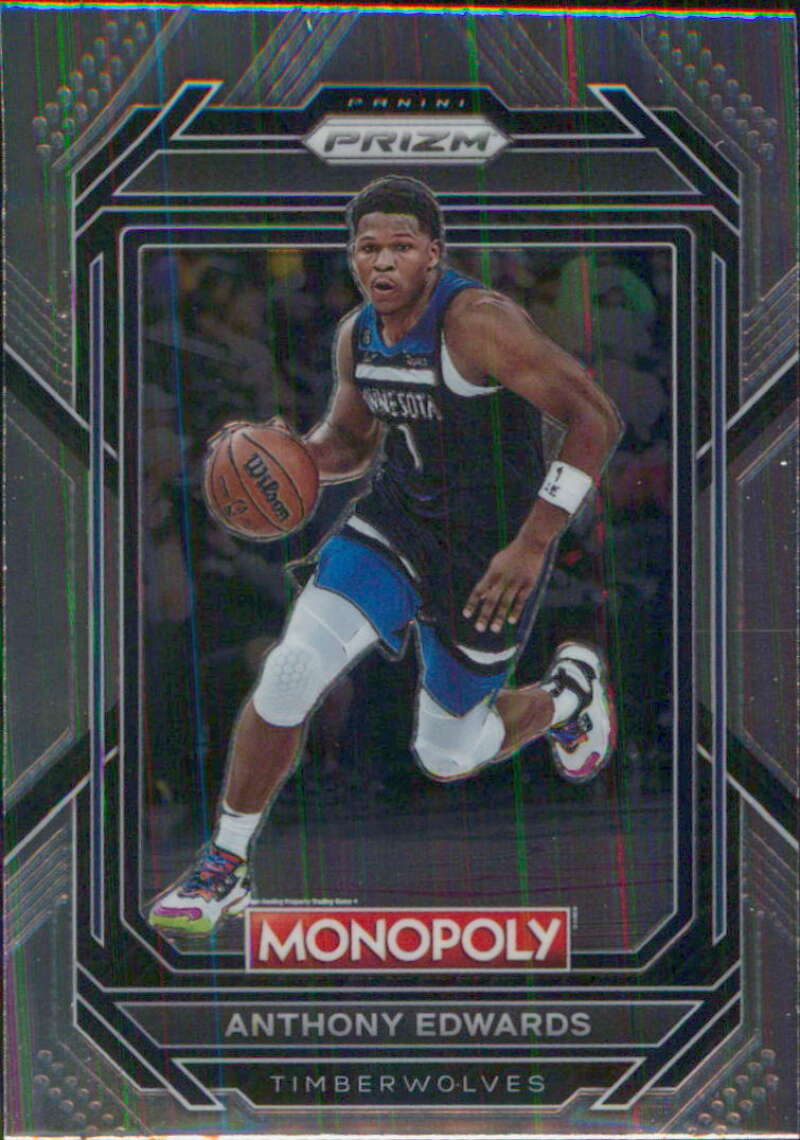 2022-23 Panini Monopoly Prizm #53 Anthony Edwards Minnesota Timberwolves V96948 Image 1