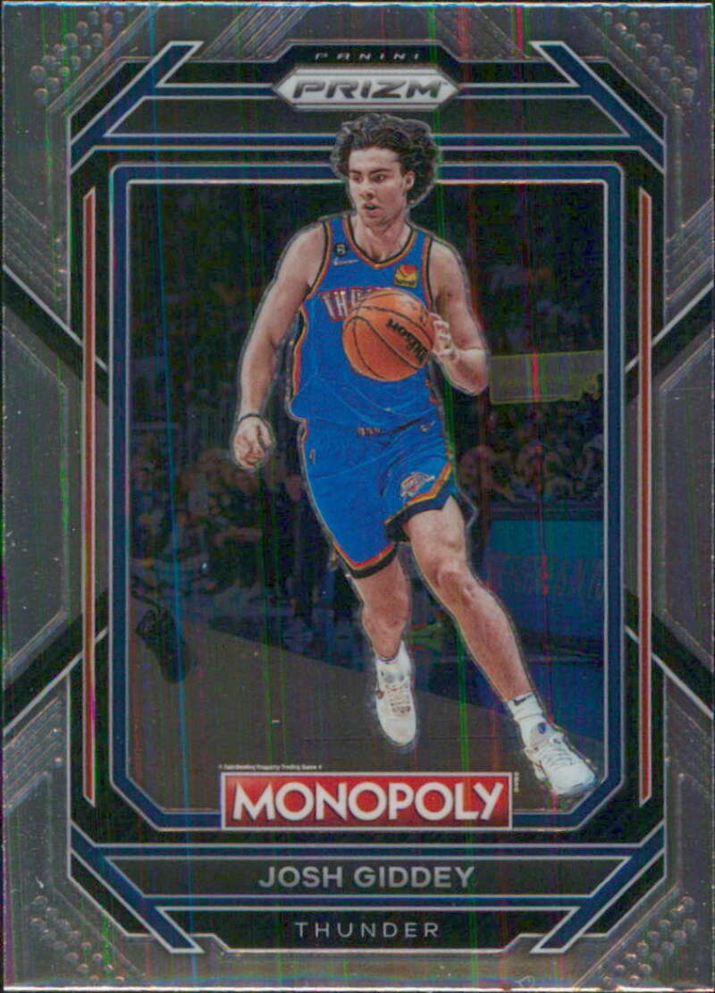 2022-23 Panini Monopoly Prizm #61 Josh Giddey Oklahoma City Thunder V96973 Image 1