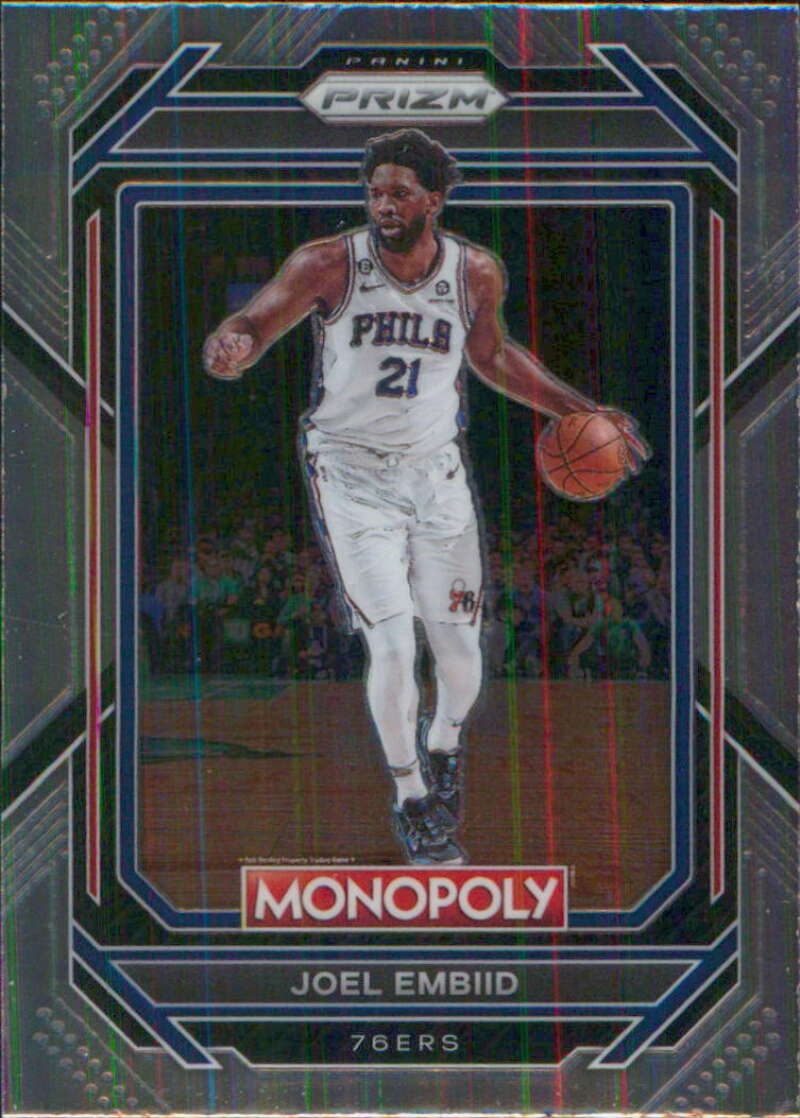 2022-23 Panini Monopoly Prizm #67 Joel Embiid Philadelphia 76ers V96991 Image 1