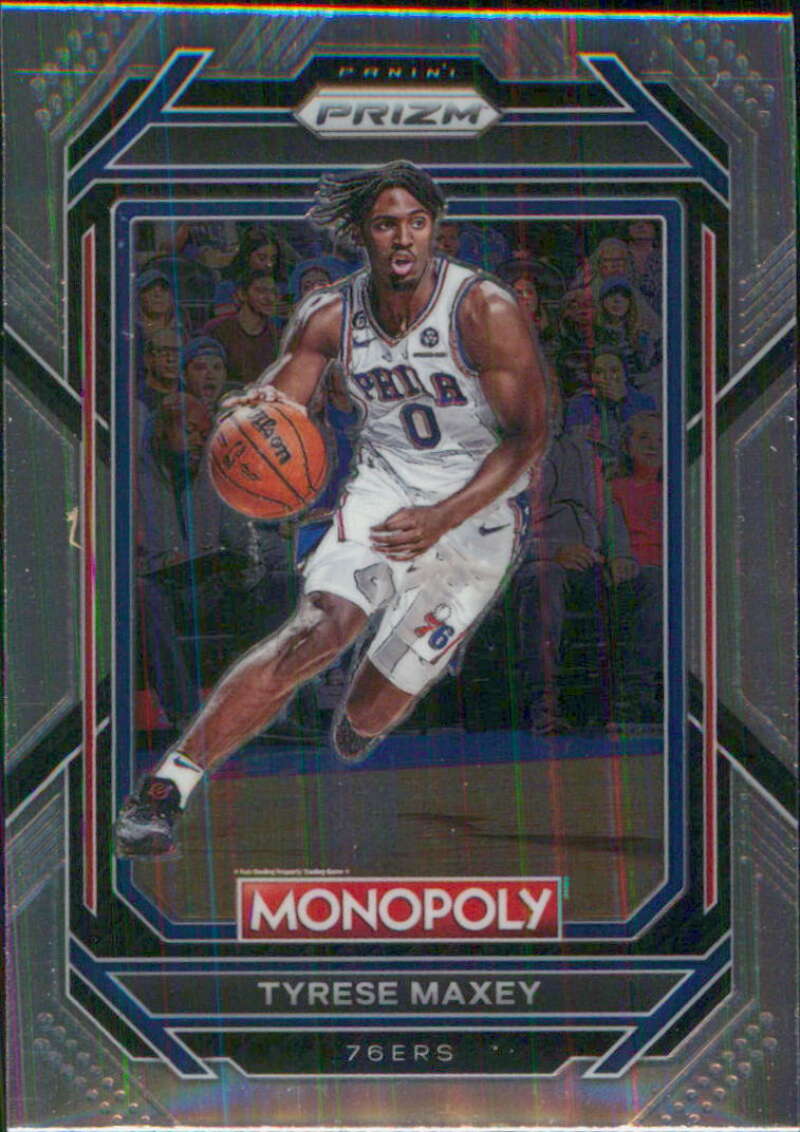 2022-23 Panini Monopoly Prizm #69 Tyrese Maxey Philadelphia 76ers V97001 Image 1