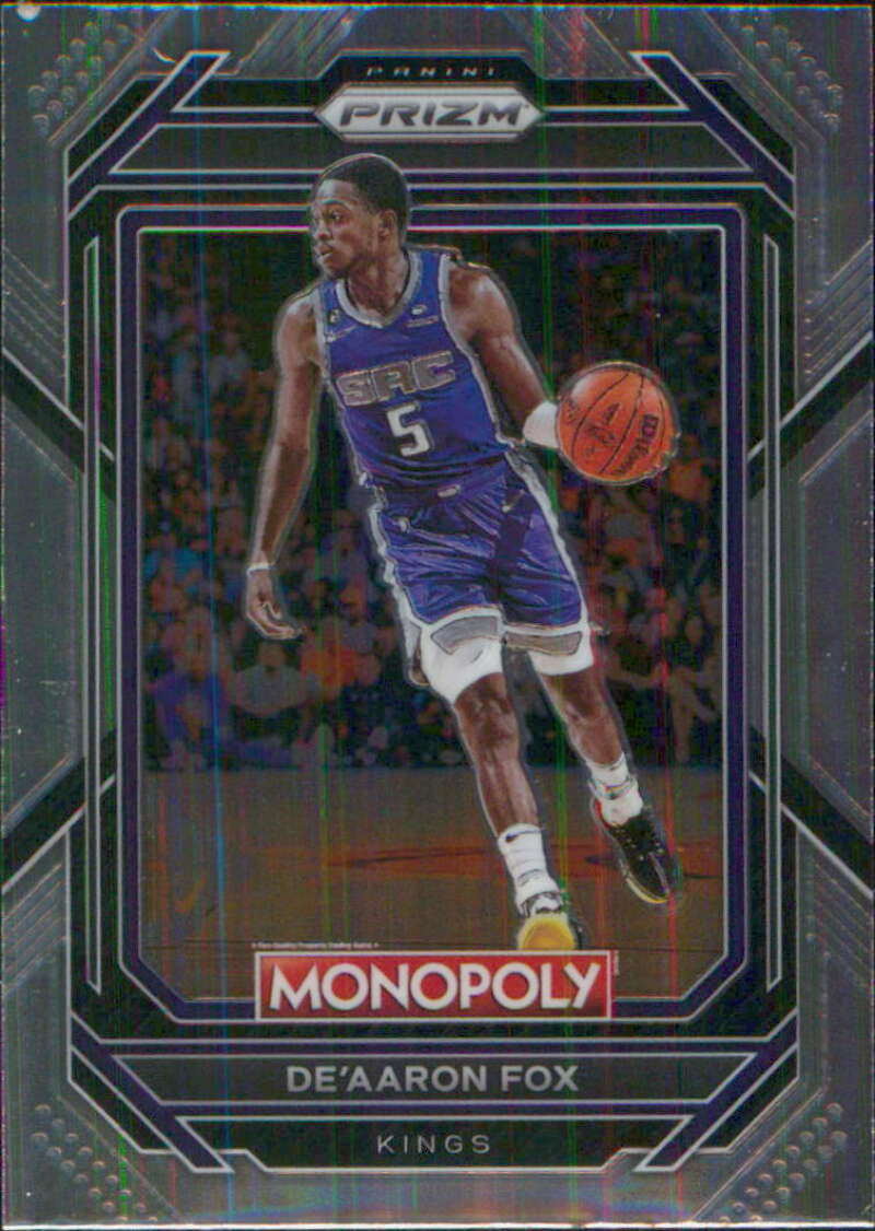 2022-23 Panini Monopoly Prizm #76 De'Aaron Fox Sacramento Kings V97028 Image 1
