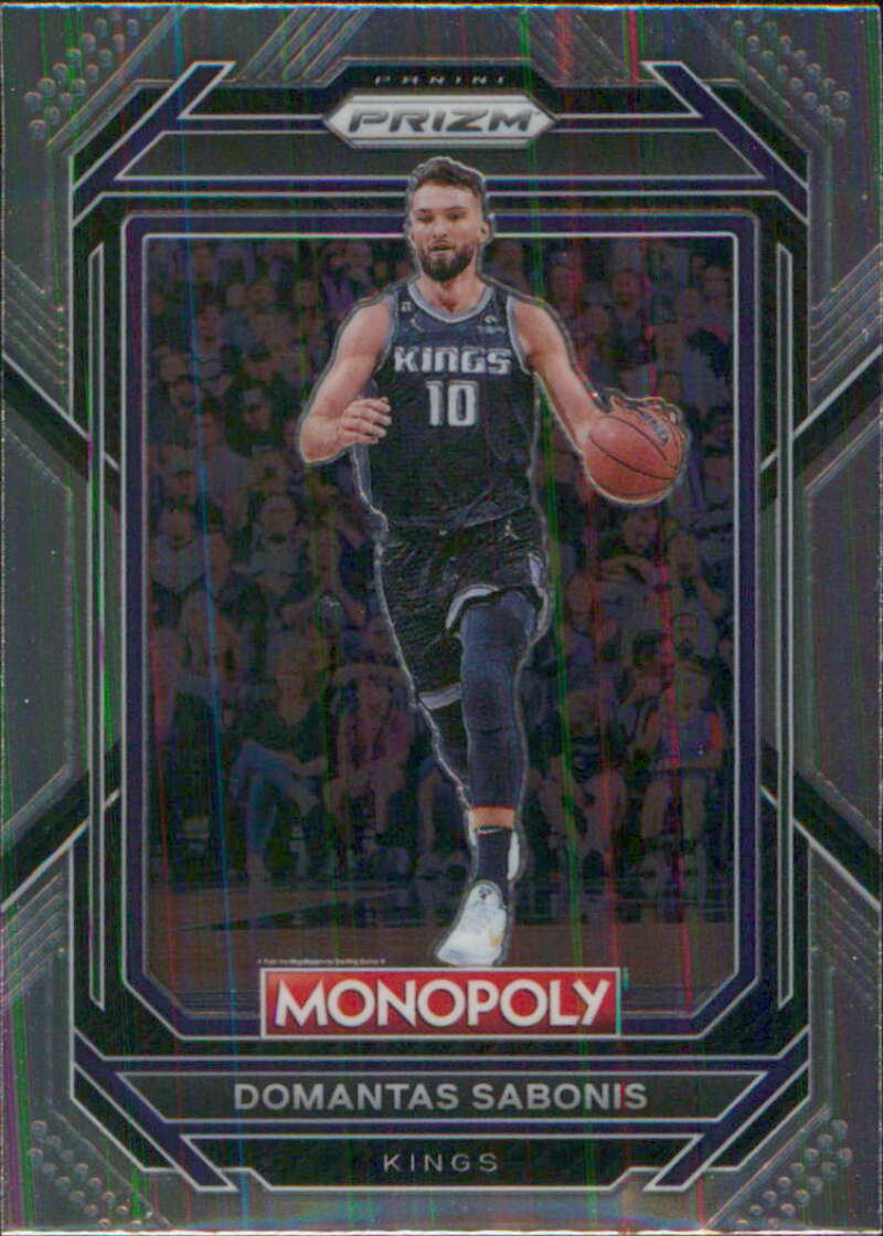 2022-23 Panini Monopoly Prizm #77 Domantas Sabonis Sacramento Kings V97031 Image 1