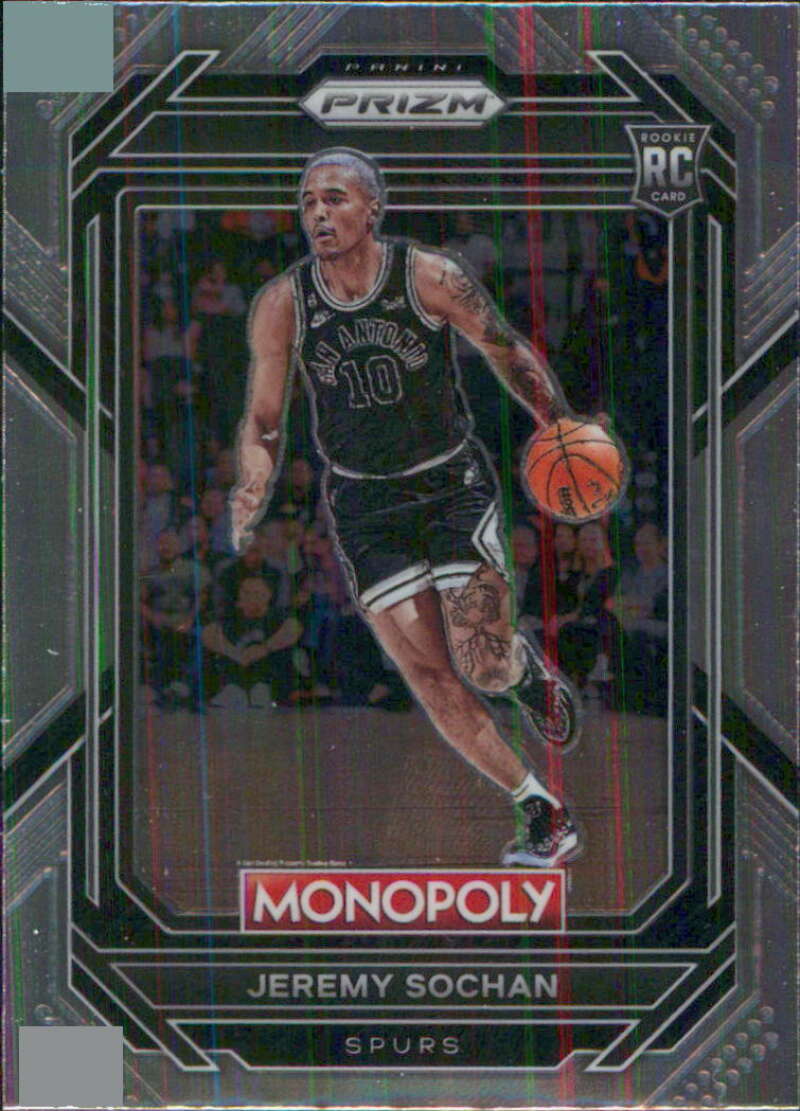 2022-23 Panini Monopoly Prizm #80 Jeremy Sochan RC Rookie San Antonio V97037 Image 1