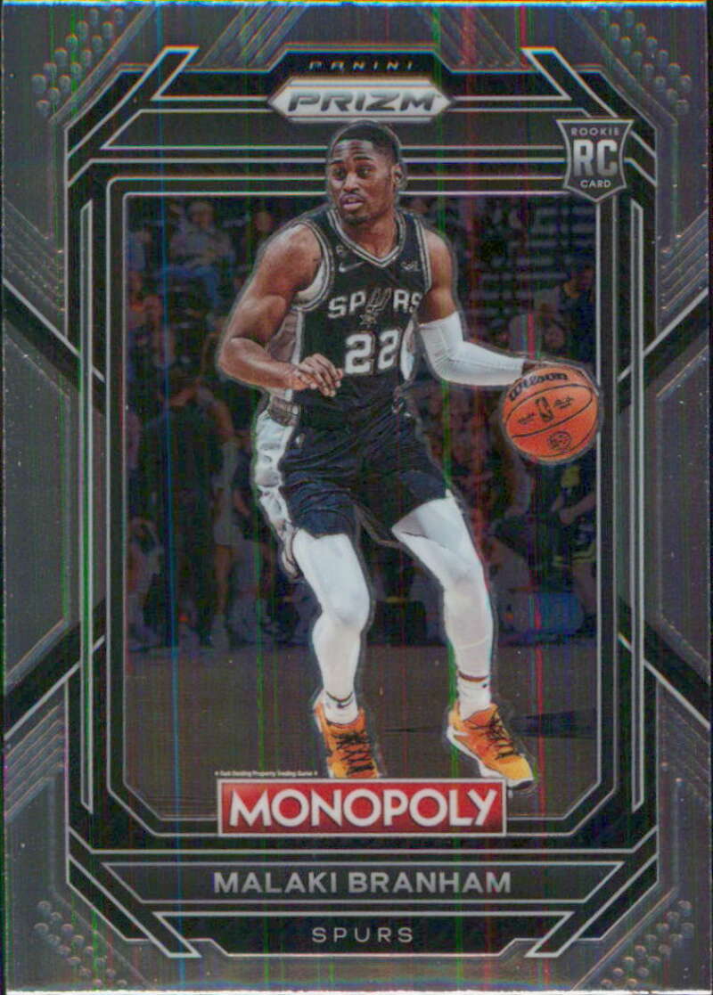 2022-23 Panini Monopoly Prizm #81 Malaki Branham RC Rookie San Antonio V97041 Image 1