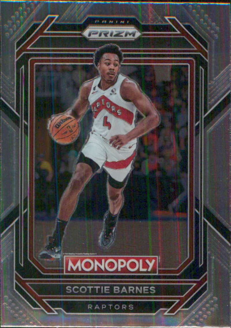 2022-23 Panini Monopoly Prizm #84 Scottie Barnes Toronto Raptors V97052 Image 1